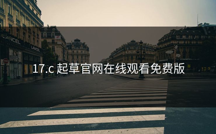 17.c 起草官网在线观看免费版