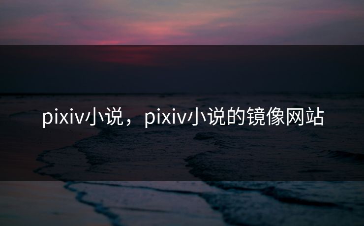 pixiv小说，pixiv小说的镜像网站